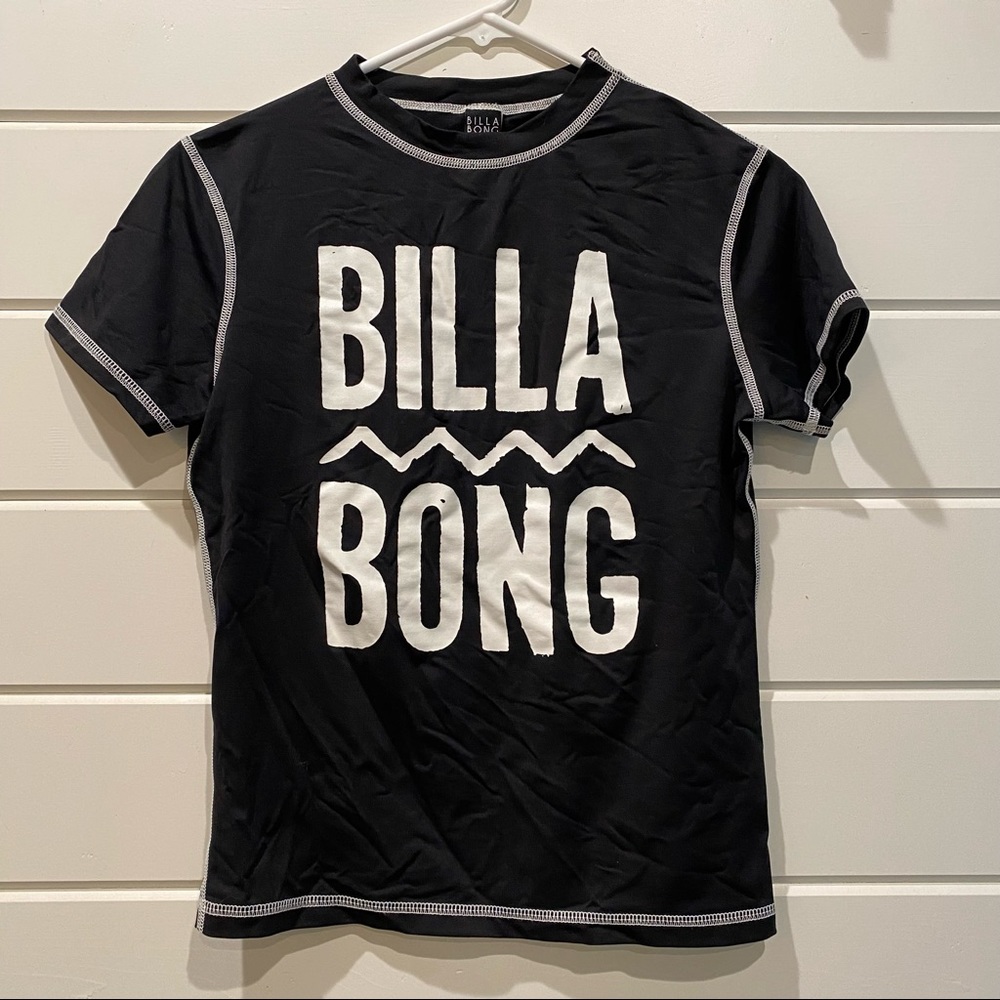 Billabong black rashguard shirt size medium